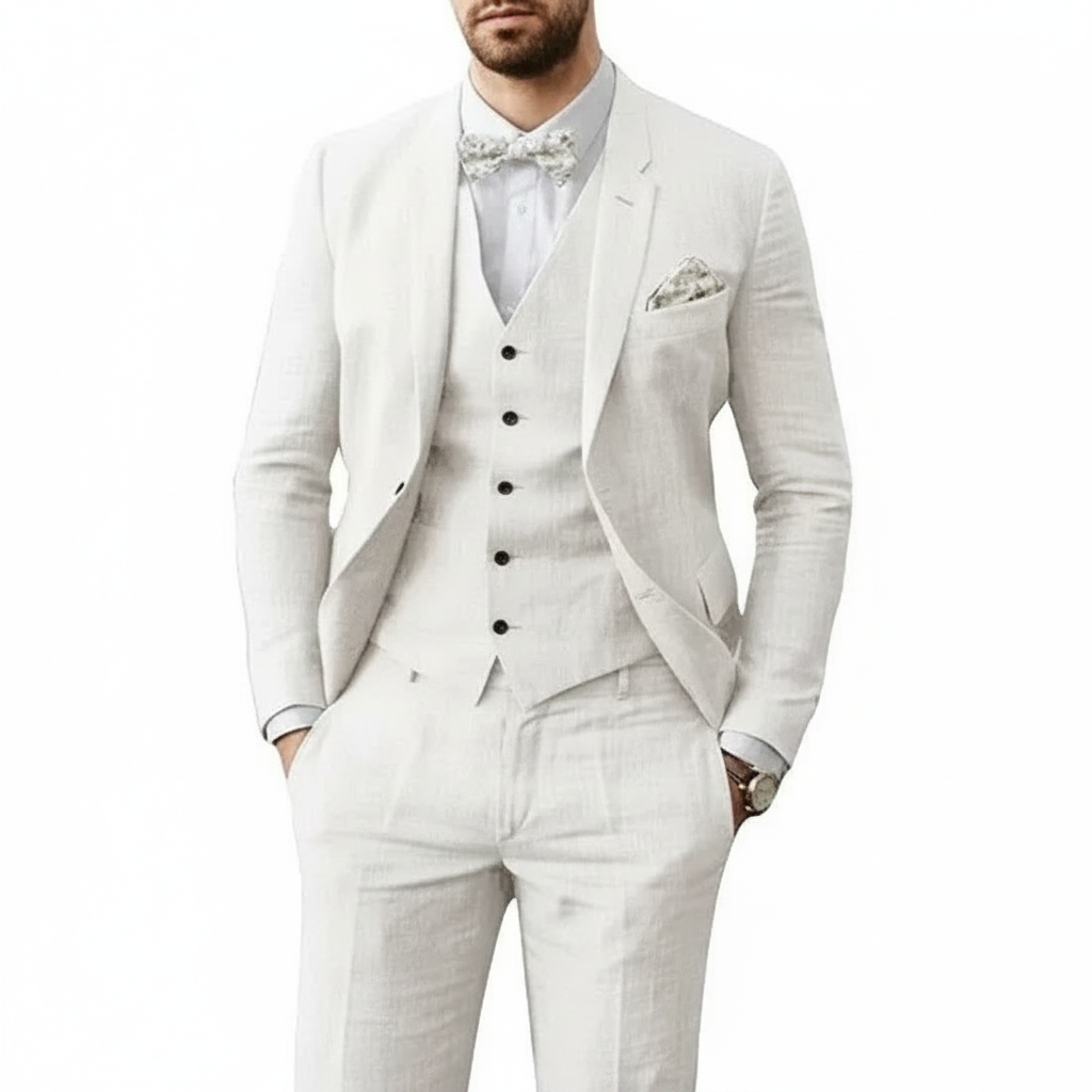Leonardo | Herren eleganter dreiteiliger Hochzeitsanzug