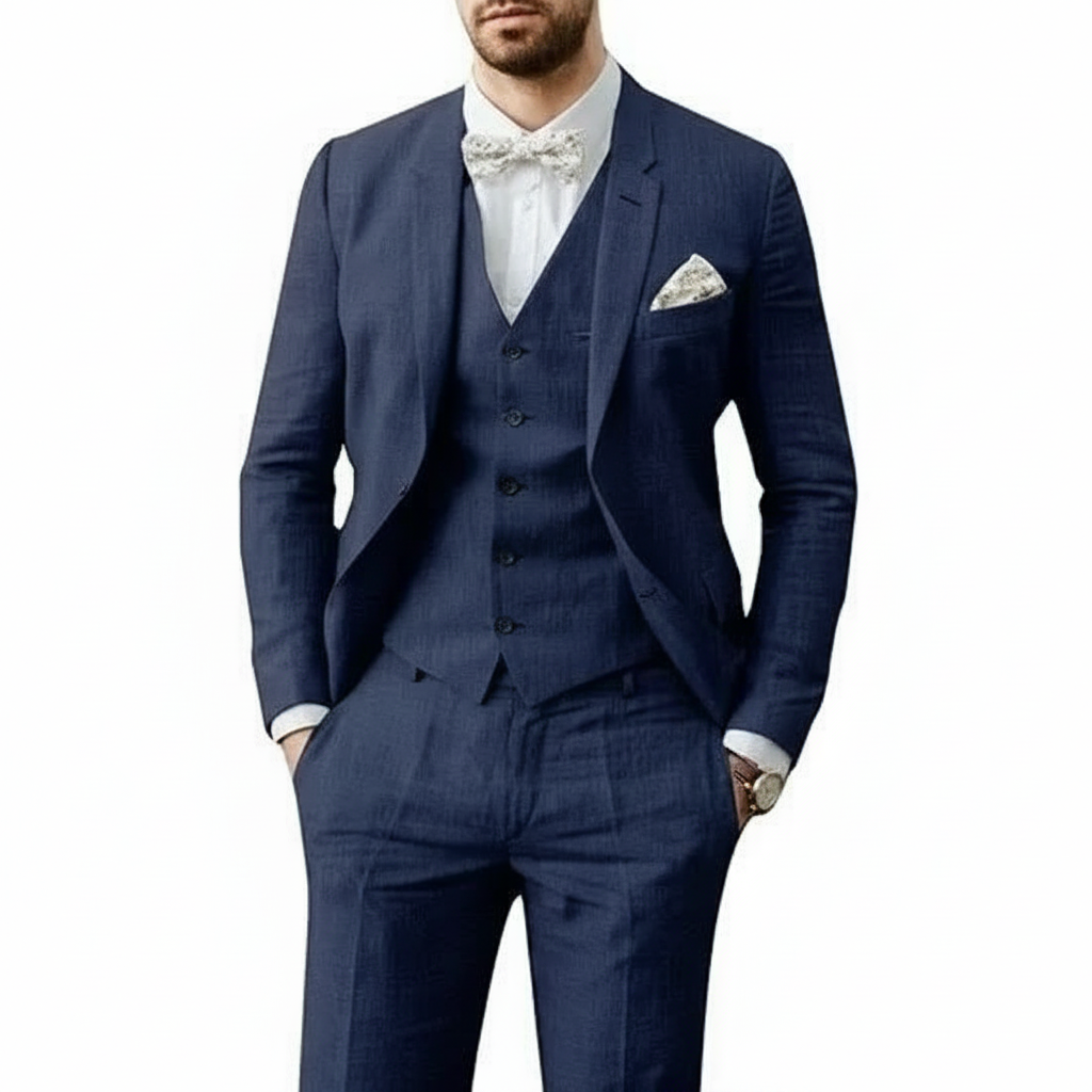 Leonardo | Herren eleganter dreiteiliger Hochzeitsanzug