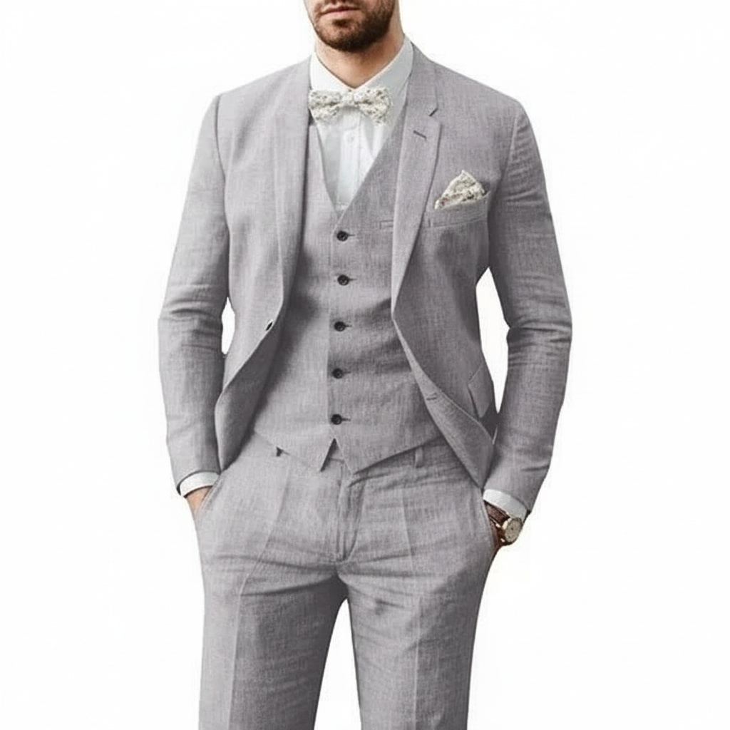 Leonardo | Herren eleganter dreiteiliger Hochzeitsanzug