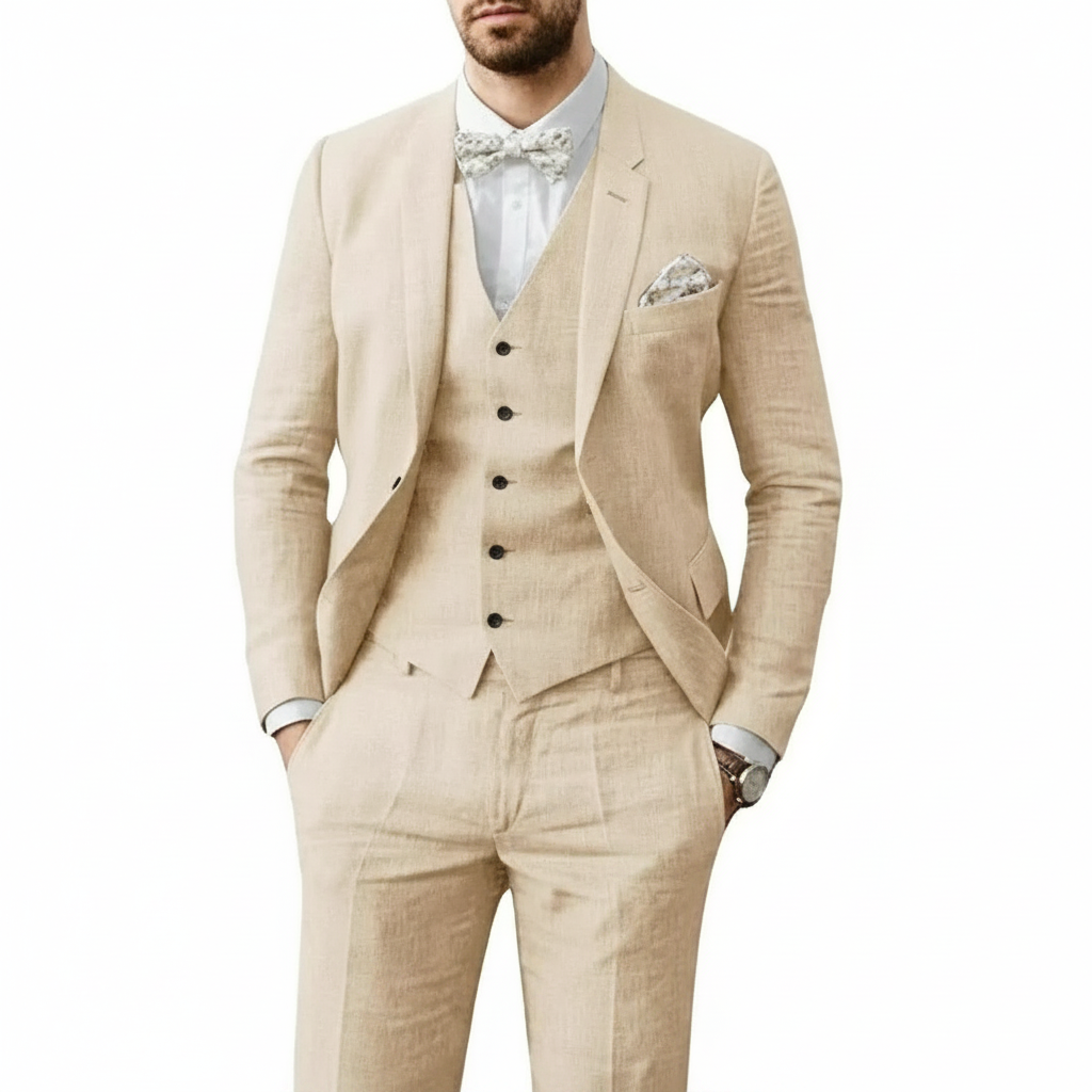 Leonardo | Herren eleganter dreiteiliger Hochzeitsanzug