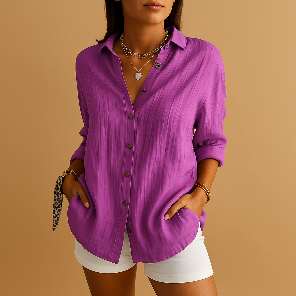 Women's Airy Long Sleeve Blouse