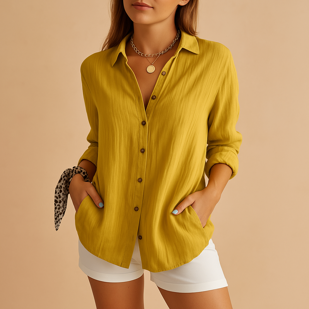 Women's Airy Long Sleeve Blouse
