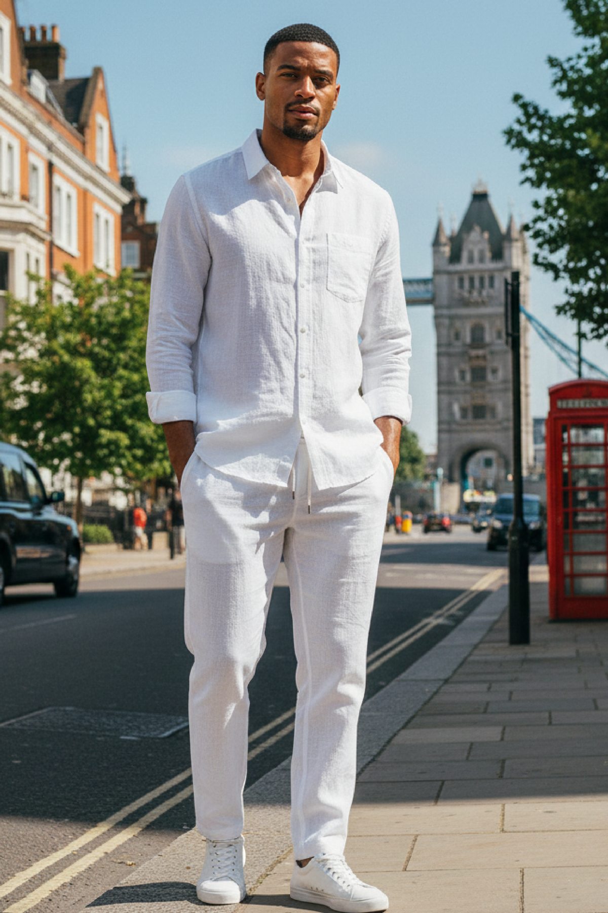 Set Men - Linen Breathable Summer Outfit
