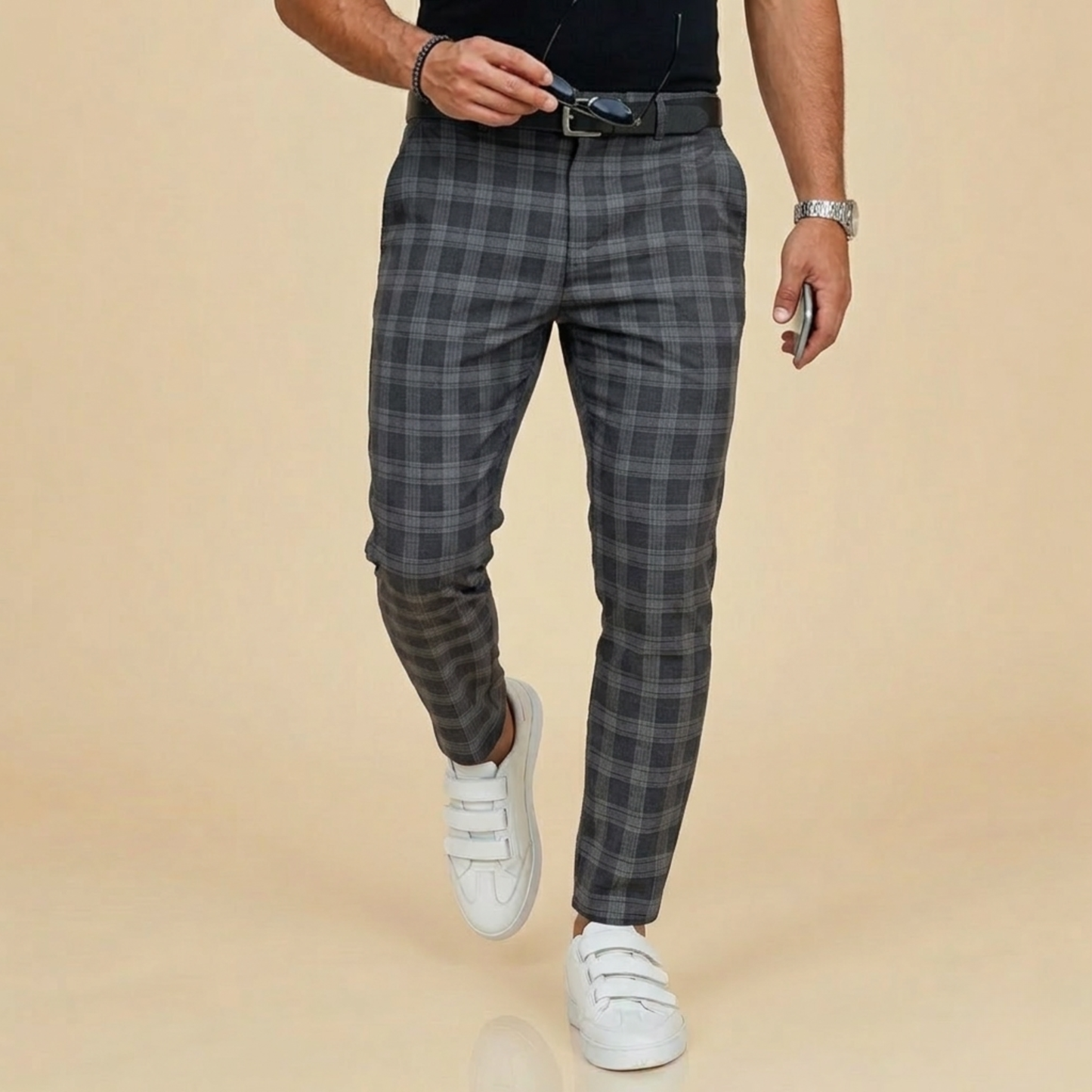 Lukas | Herren Karierte Hose mit Klassischem Muster