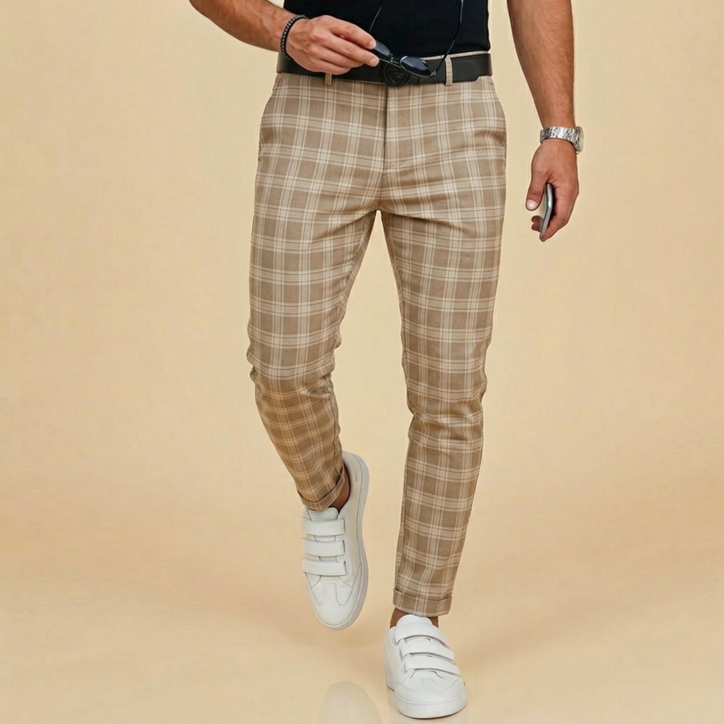 Lukas | Herren Karierte Hose mit Klassischem Muster