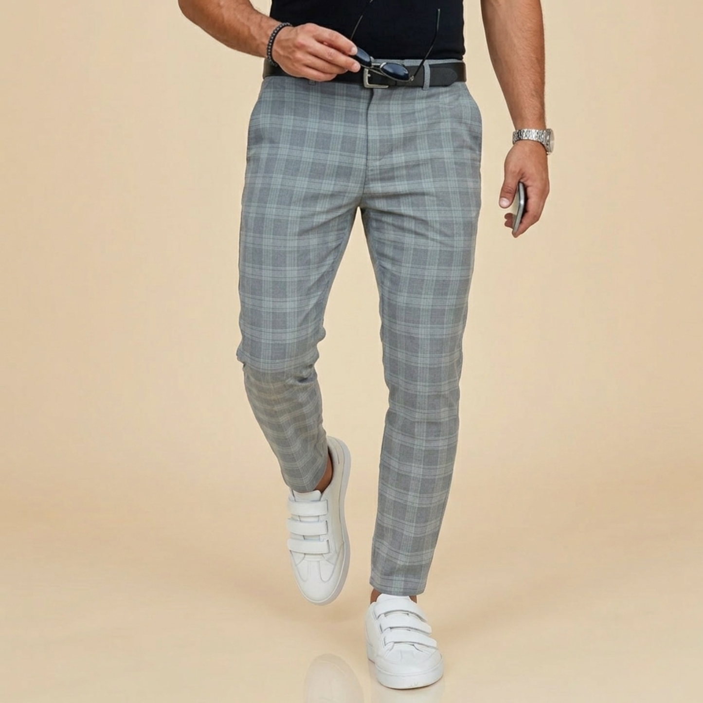 Lukas | Herren Karierte Hose mit Klassischem Muster