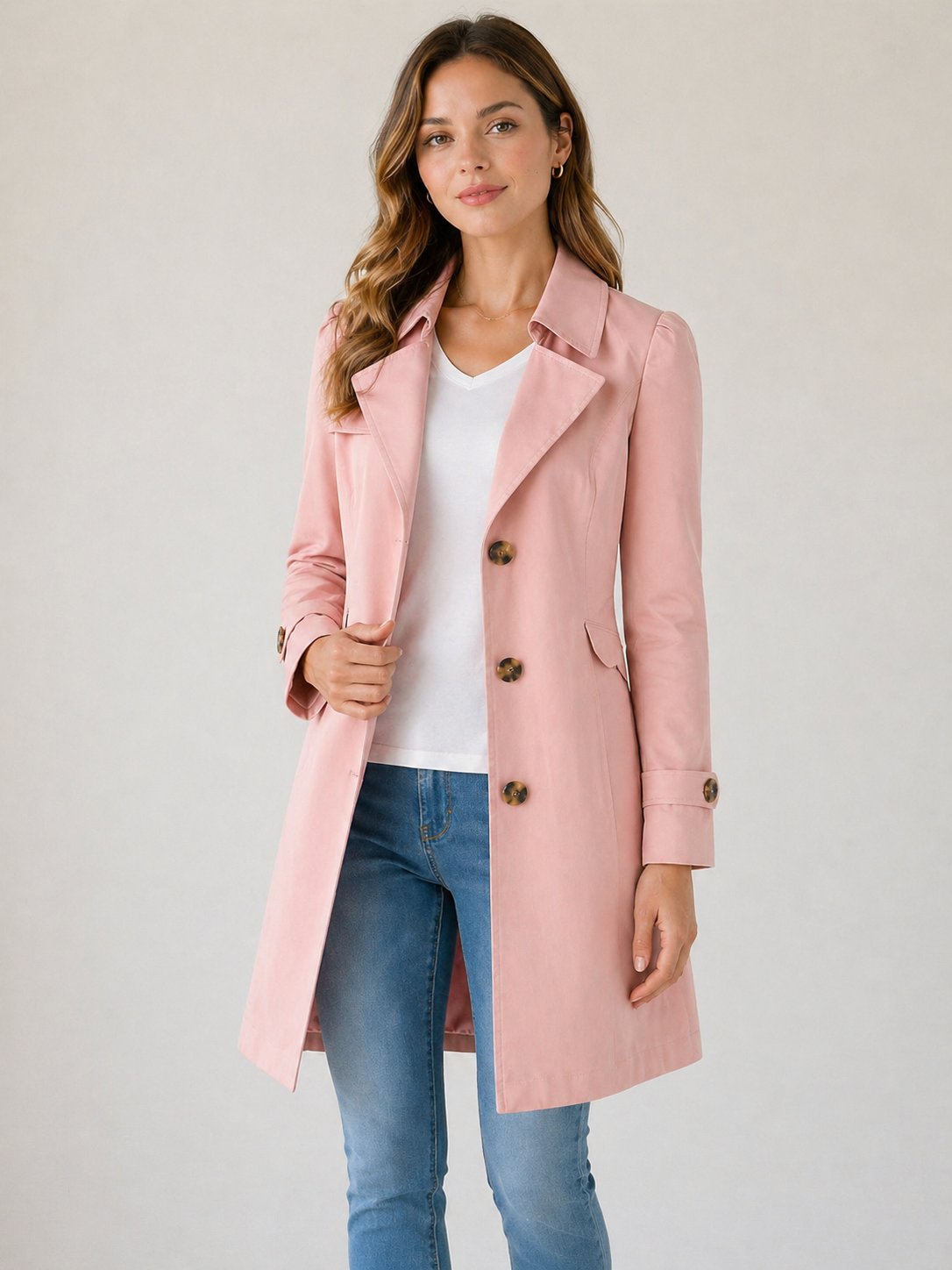 Zoe | Women's Cotton Blend Trench Coat
