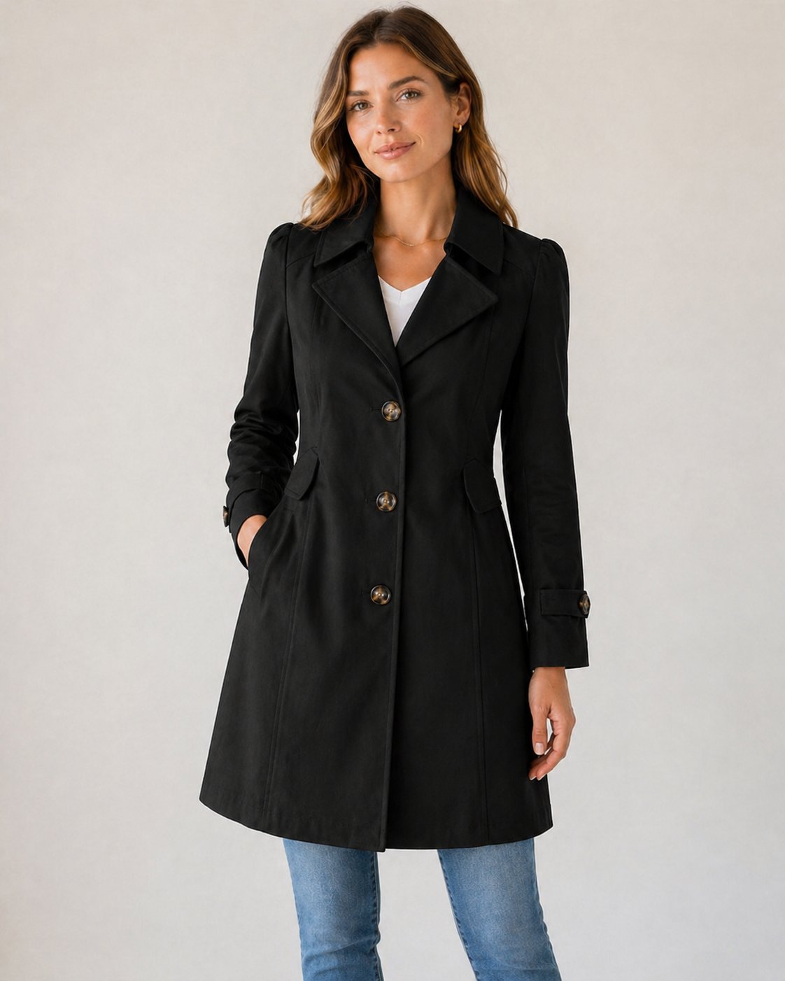 Zoe | Women's Cotton Blend Trench Coat
