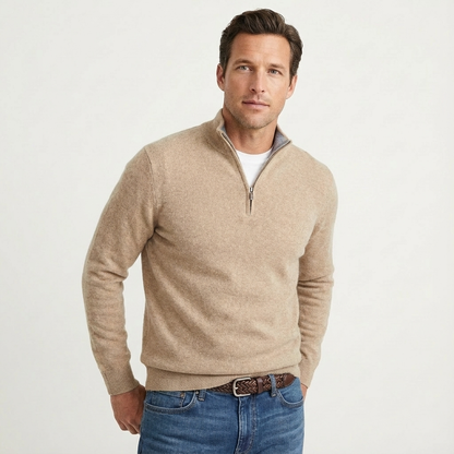 Men's Classic Quarter-Zip Jumper – Versatile Smart-Casual Pullover