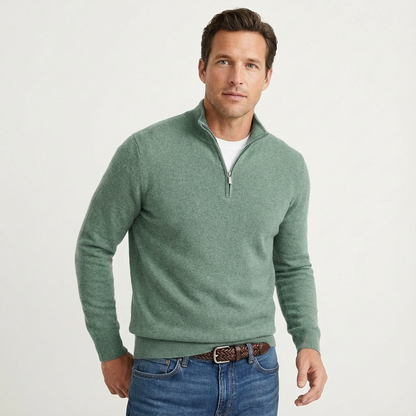 Men's Classic Quarter-Zip Jumper – Versatile Smart-Casual Pullover