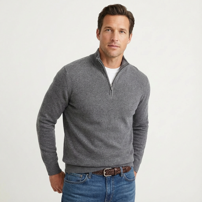 Men's Classic Quarter-Zip Jumper – Versatile Smart-Casual Pullover