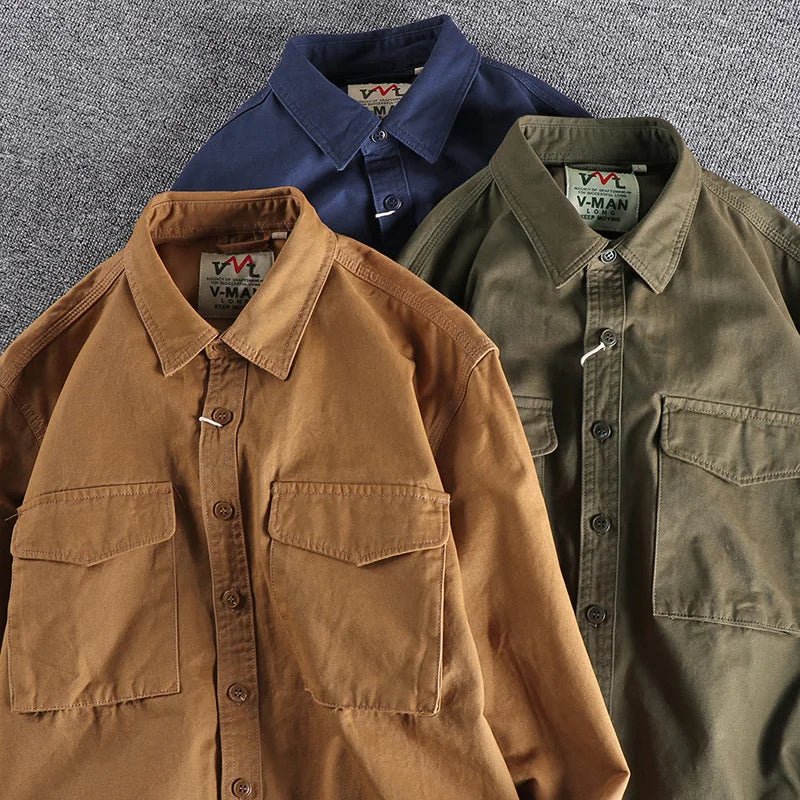 Men’s Casual Utility Shirt | Long Sleeve