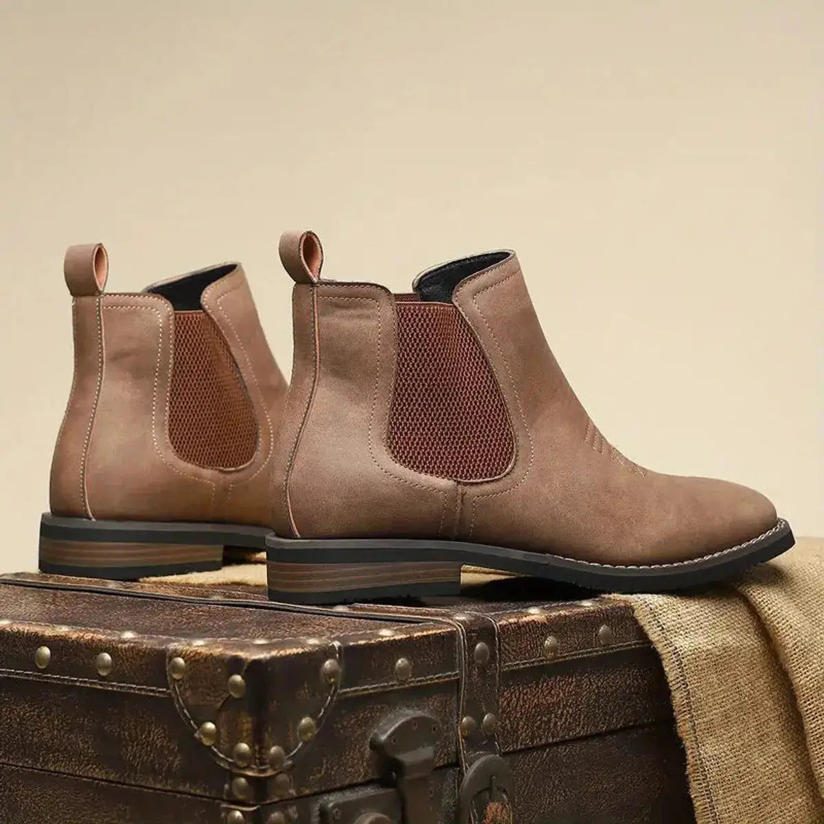 Thomas | Men's Boots Chelsea Slip-On Western-Stitch Ankle Boots