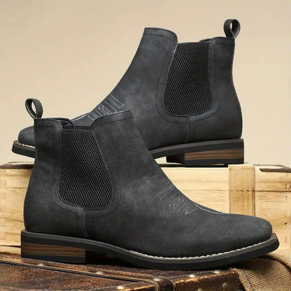 Thomas | Men's Boots Chelsea Slip-On Western-Stitch Ankle Boots