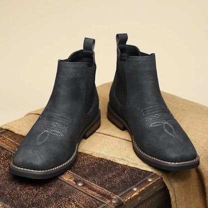 Thomas | Men's Boots Chelsea Slip-On Western-Stitch Ankle Boots