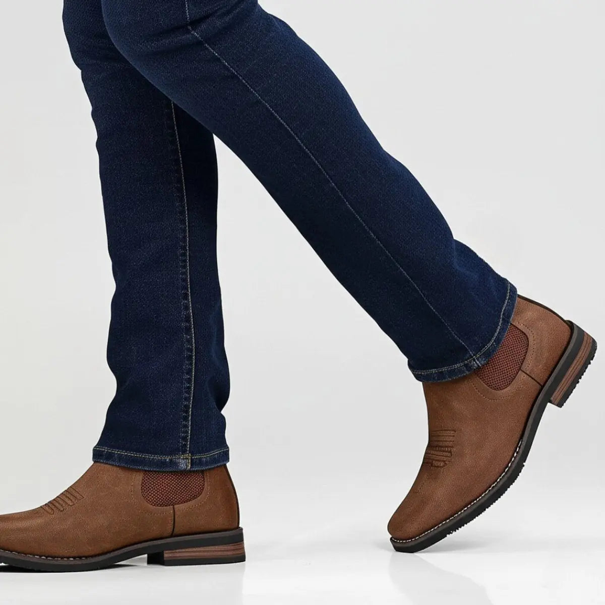 Thomas | Men's Boots Chelsea Slip-On Western-Stitch Ankle Boots