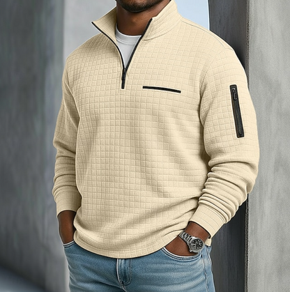 Imogen | Men's Casual Long Sleeve Waffle Shirt
