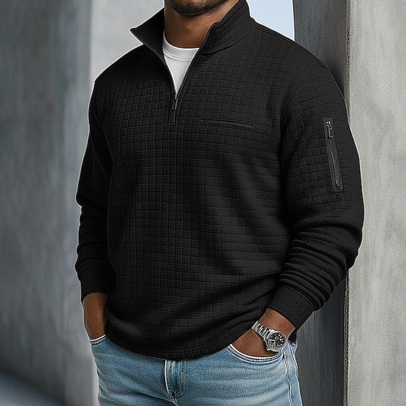 Imogen | Men's Casual Long Sleeve Waffle Shirt