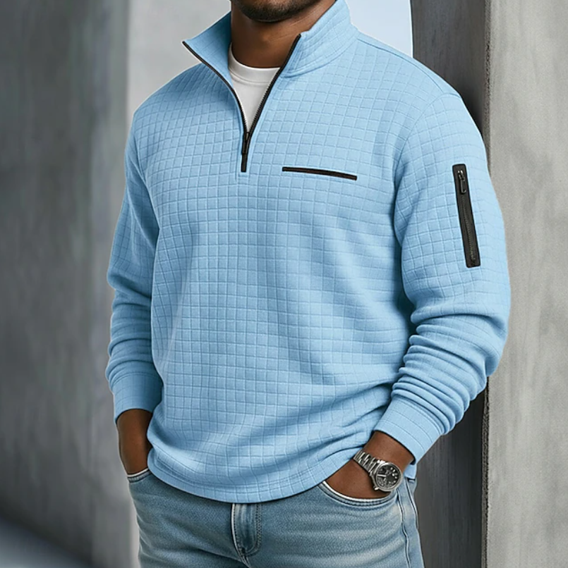 Imogen | Men's Casual Long Sleeve Waffle Shirt