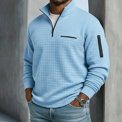 Imogen | Men's Casual Long Sleeve Waffle Shirt