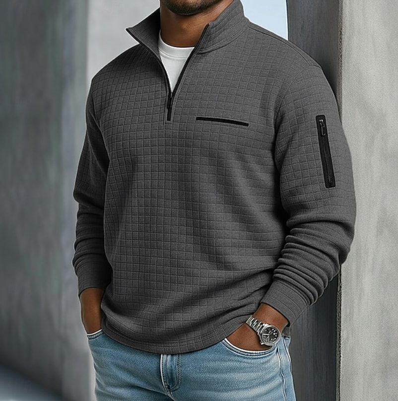 Imogen | Men's Casual Long Sleeve Waffle Shirt
