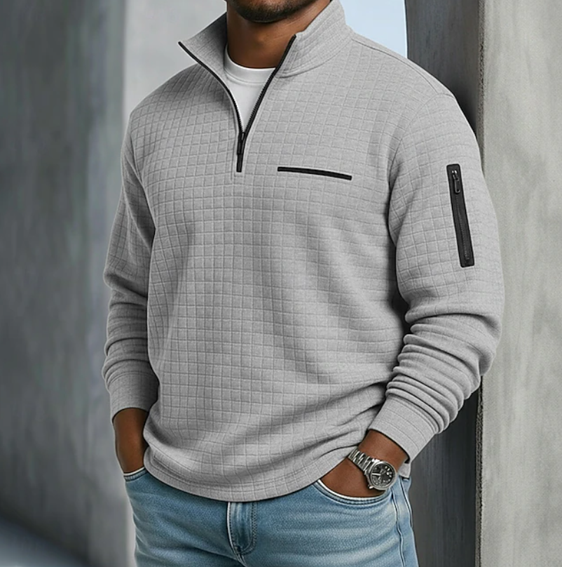 Imogen | Men's Casual Long Sleeve Waffle Shirt