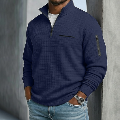 Imogen | Men's Casual Long Sleeve Waffle Shirt