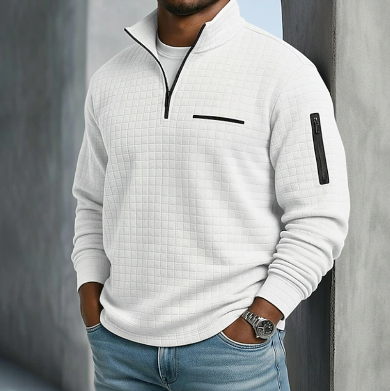 Imogen | Men's Casual Long Sleeve Waffle Shirt
