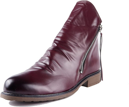 Men's Fashionable Zipper Boots for All Seasons