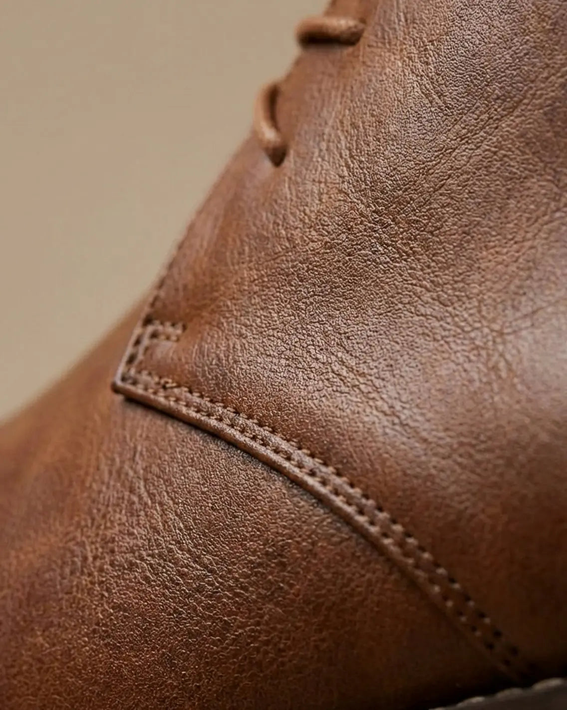 Muhammad | Men's Full-Grain Leather Lace-Up Chukka Boots