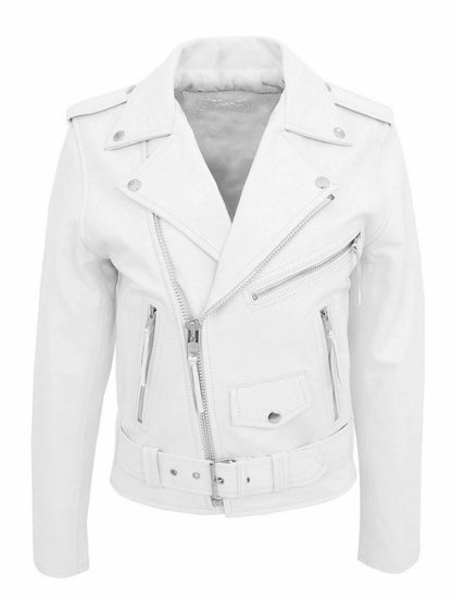 Men's Biker Jacket with Asymmetrical Zip