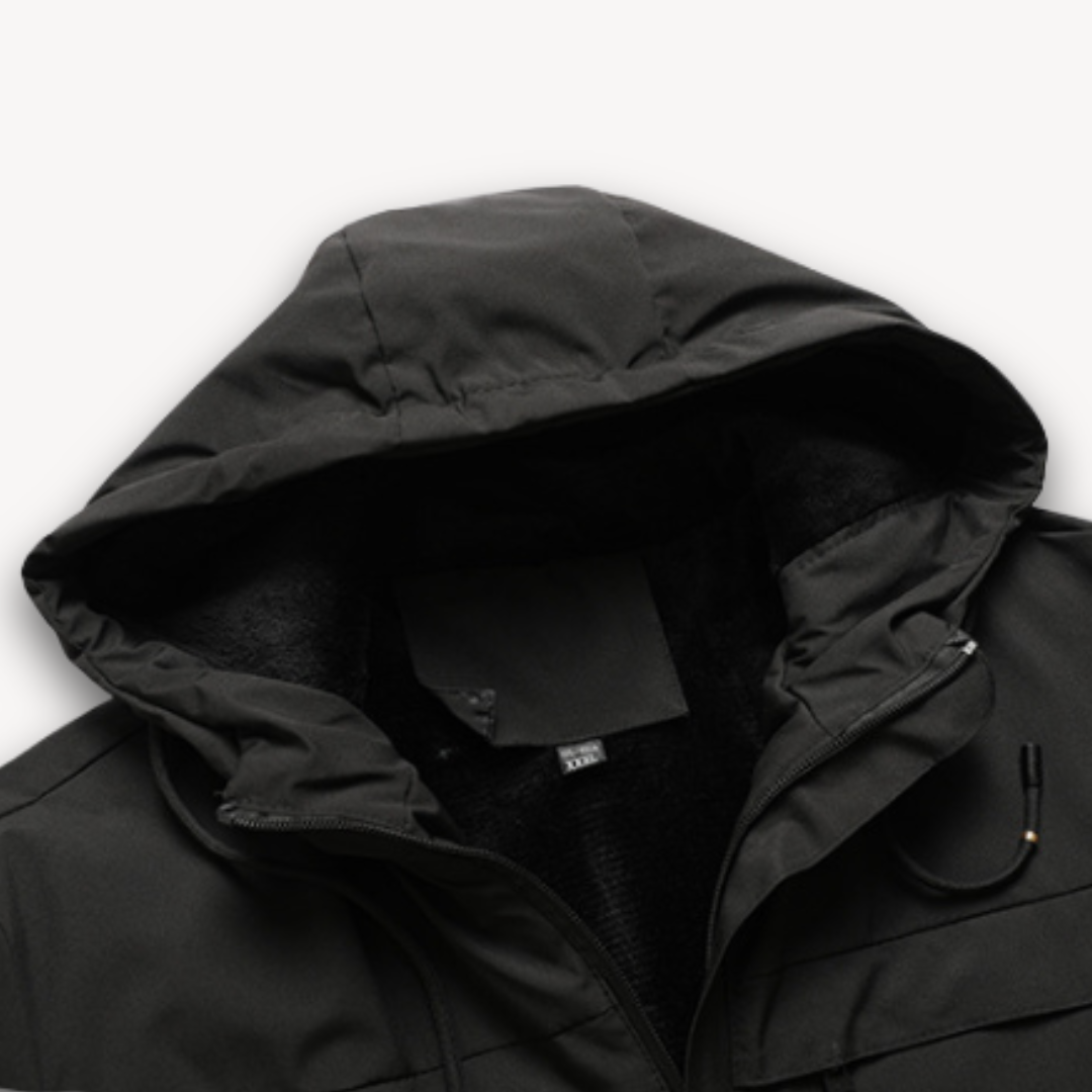 Men's Waterproof Hooded Jacket - Stylish & Durable Outerwear