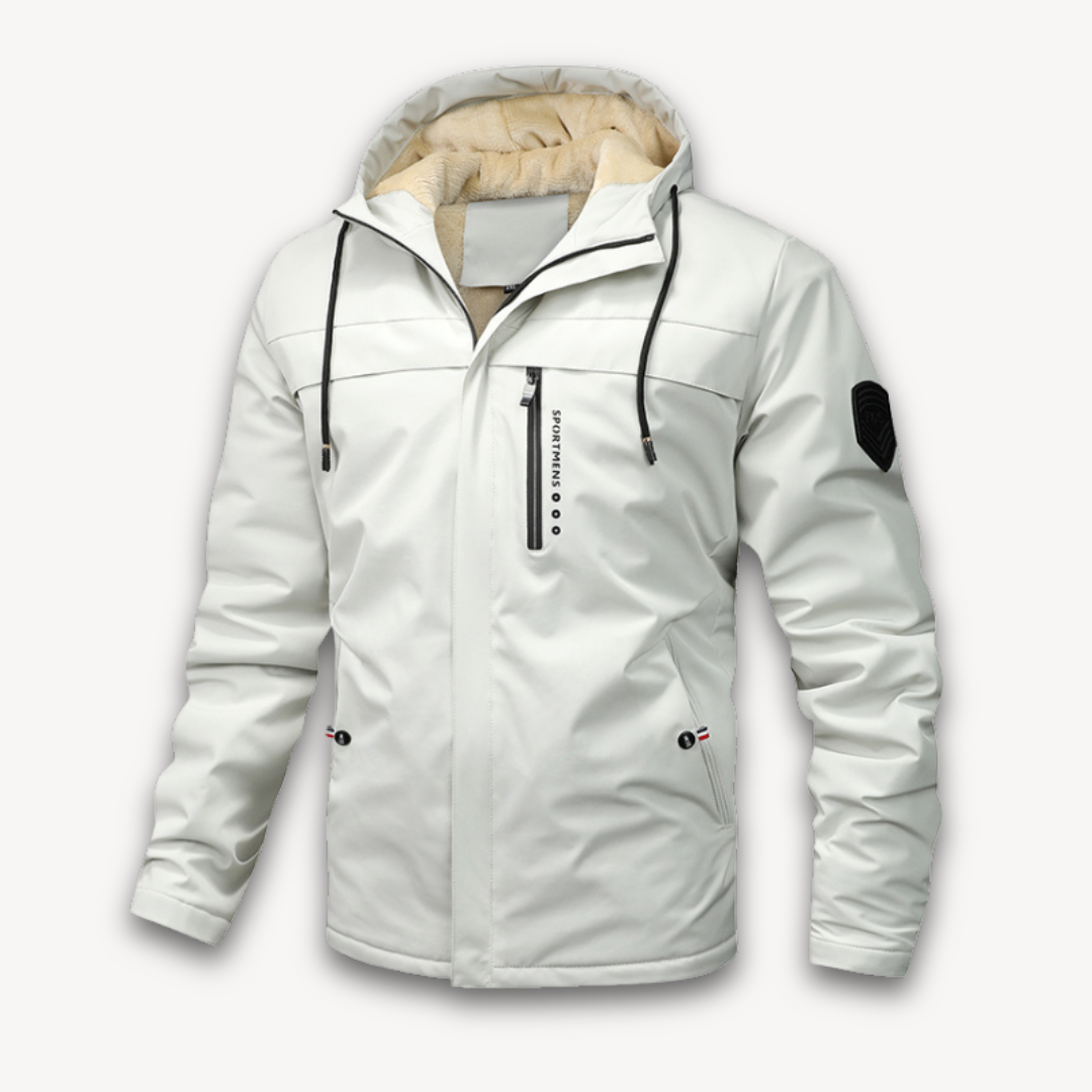 Men's Waterproof Hooded Jacket - Stylish & Durable Outerwear