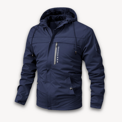 Men's Waterproof Hooded Jacket - Stylish & Durable Outerwear
