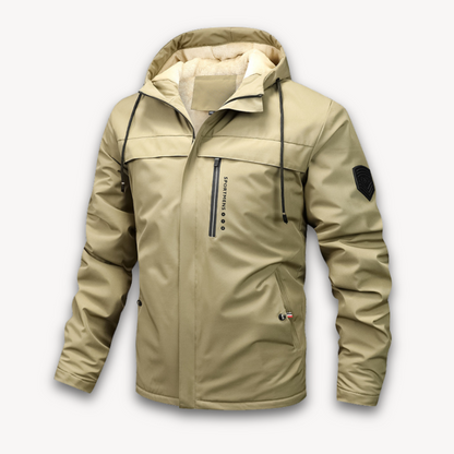 Men's Waterproof Hooded Jacket - Stylish & Durable Outerwear