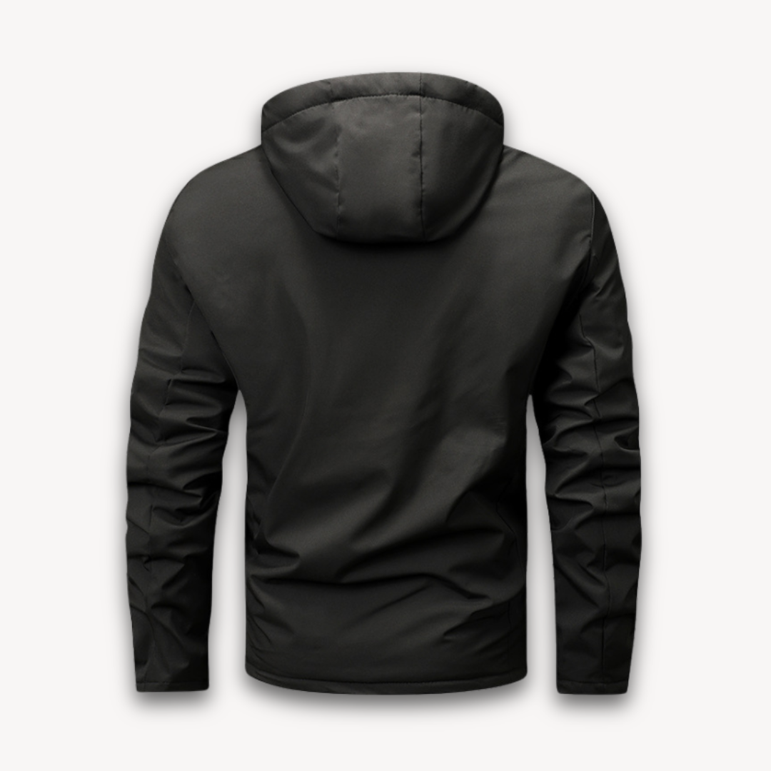 Men's Waterproof Hooded Jacket - Stylish & Durable Outerwear
