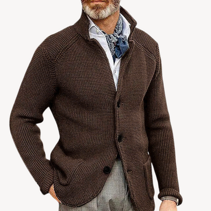 Men's Knitted Cardigan - Classic Comfort & Style