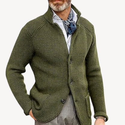 Men's Knitted Cardigan - Classic Comfort & Style