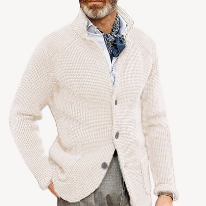 Men's Knitted Cardigan - Classic Comfort & Style
