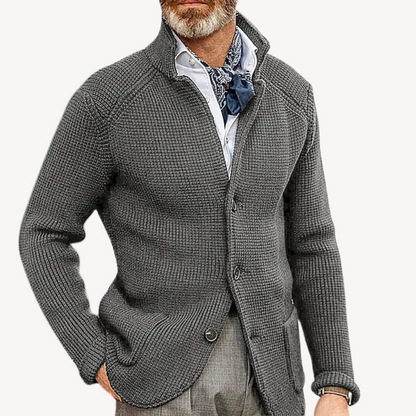 Men's Knitted Cardigan - Classic Comfort & Style
