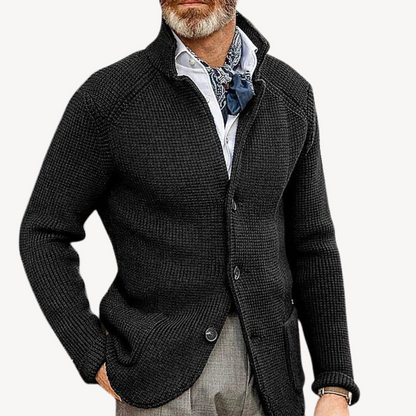 Men's Knitted Cardigan - Classic Comfort & Style