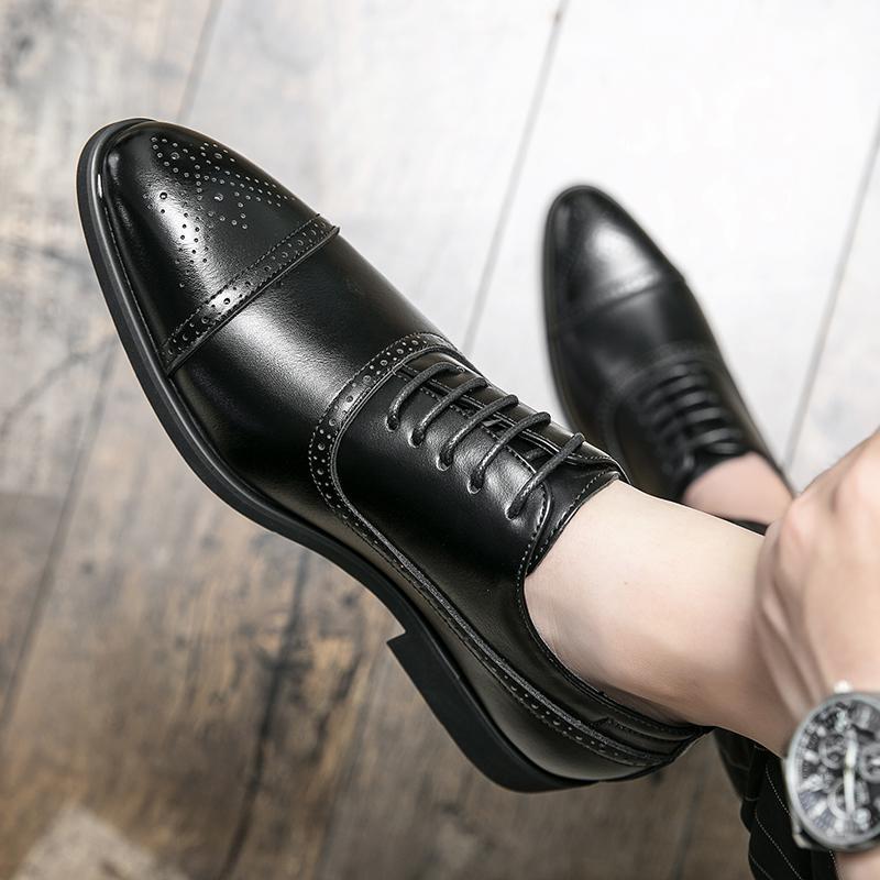 Men's Polished Brogue Oxford Formal Shoes