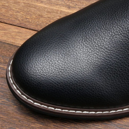 Arthur | Men's Pebbled Leather Lace-Up Chukka Boots