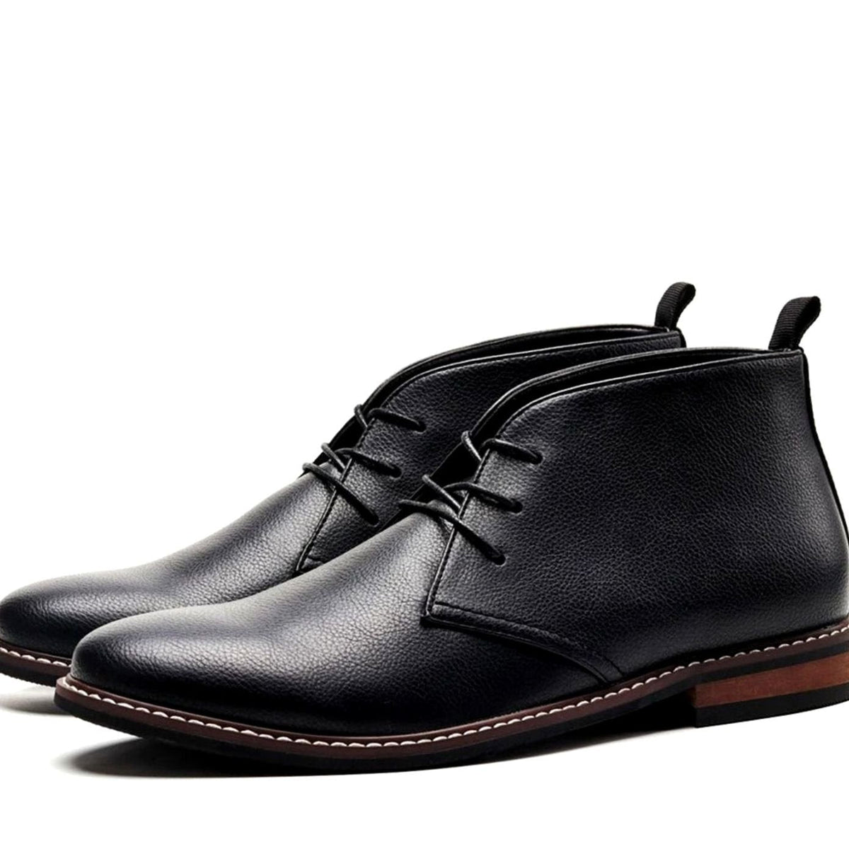 Arthur | Men's Pebbled Leather Lace-Up Chukka Boots