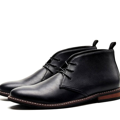 Arthur | Men's Pebbled Leather Lace-Up Chukka Boots