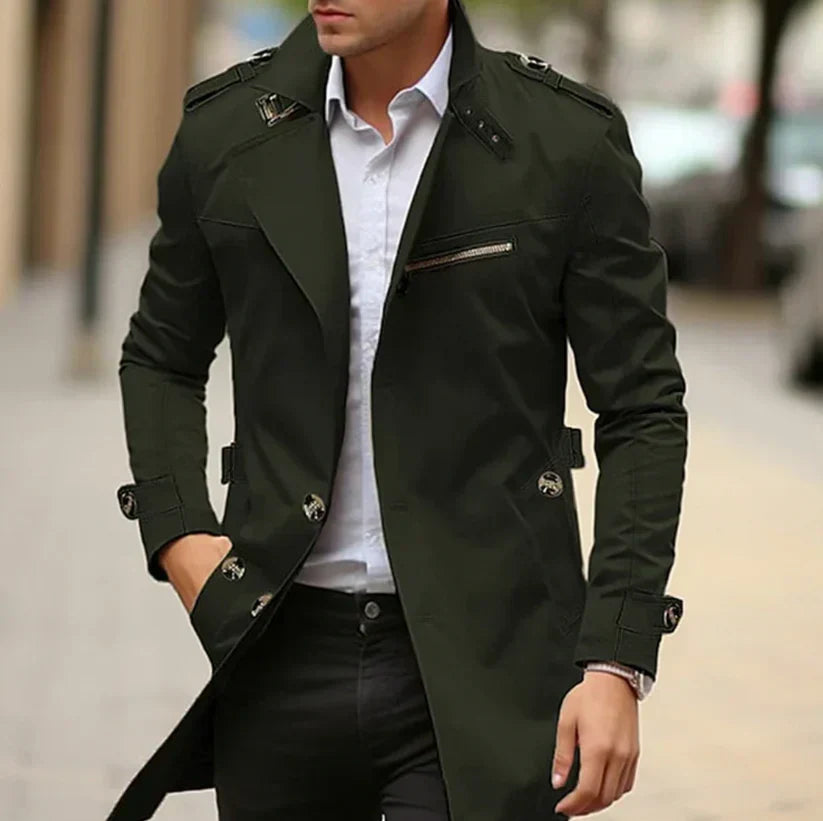 Men's Premium Trench Coat - Stylish Spring Outerwear