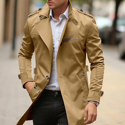 Men's Premium Trench Coat - Stylish Spring Outerwear