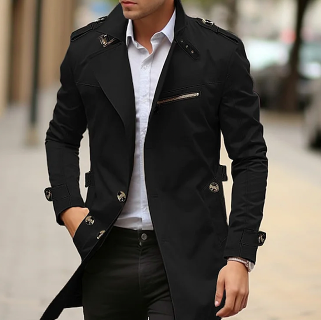 Men's Premium Trench Coat - Stylish Spring Outerwear