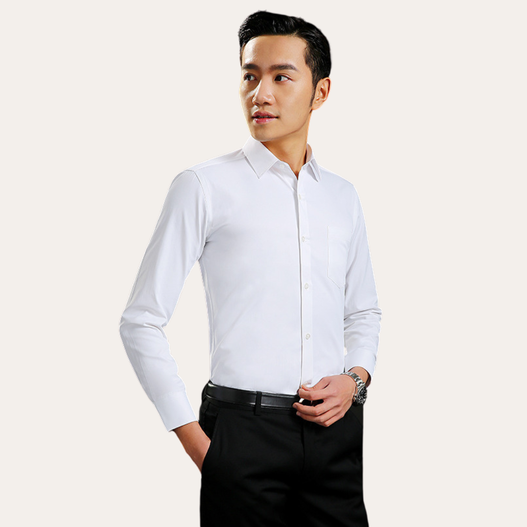 Men's Slim Fit Business Shirt - Elegant Dress Shirt