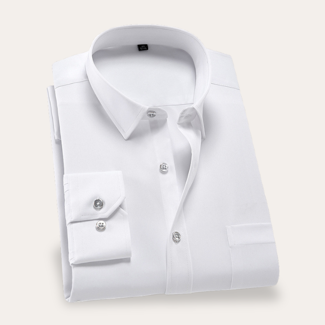 Men's Slim Fit Business Shirt - Elegant Dress Shirt